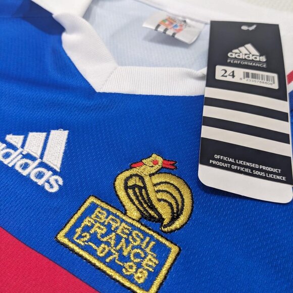 1998 Zidane #10 France World Cup Youth Kit - Picture 4 of 16